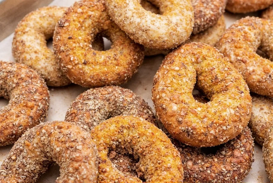 Different types of bagel seasonings