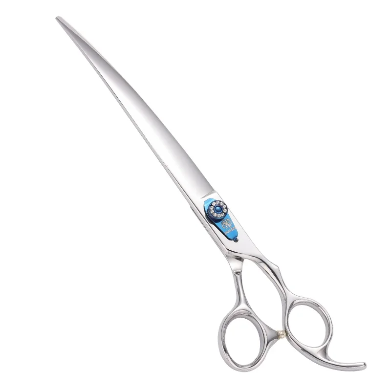 HUASIS HU27 Classic Style 6.5" 7" 7.5" 8" Curved Dog Grooming Scissors Ergonomic Pets Shears 440C Sharp Safe Comfortable