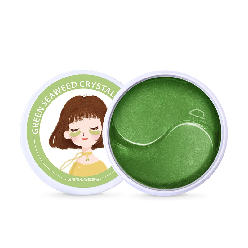 

Green Seaweed Crystal Eye Mask Patch Dark Circles Lifting Firming Collagen Fine Lines Desalination Eye Mask