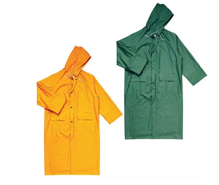 cheap price green color security rain coat raincoat waterproof