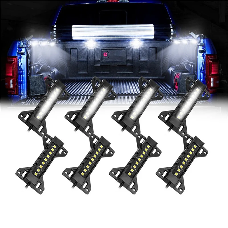 

Single Color Cool White Light 8 Pack With Switch Truck Bed Accessories Cargo Lights