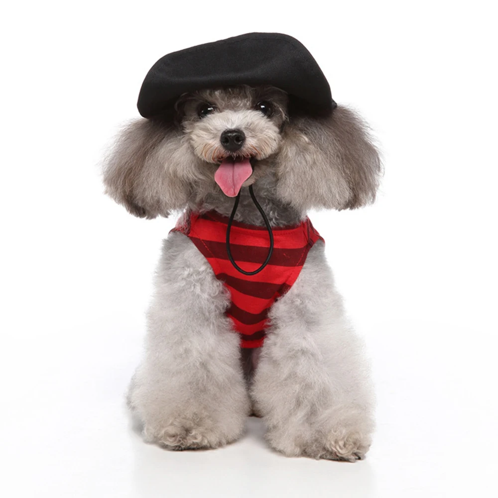 

Striped pirate pet clothes classic pet clothing puppy clothes, Picture show