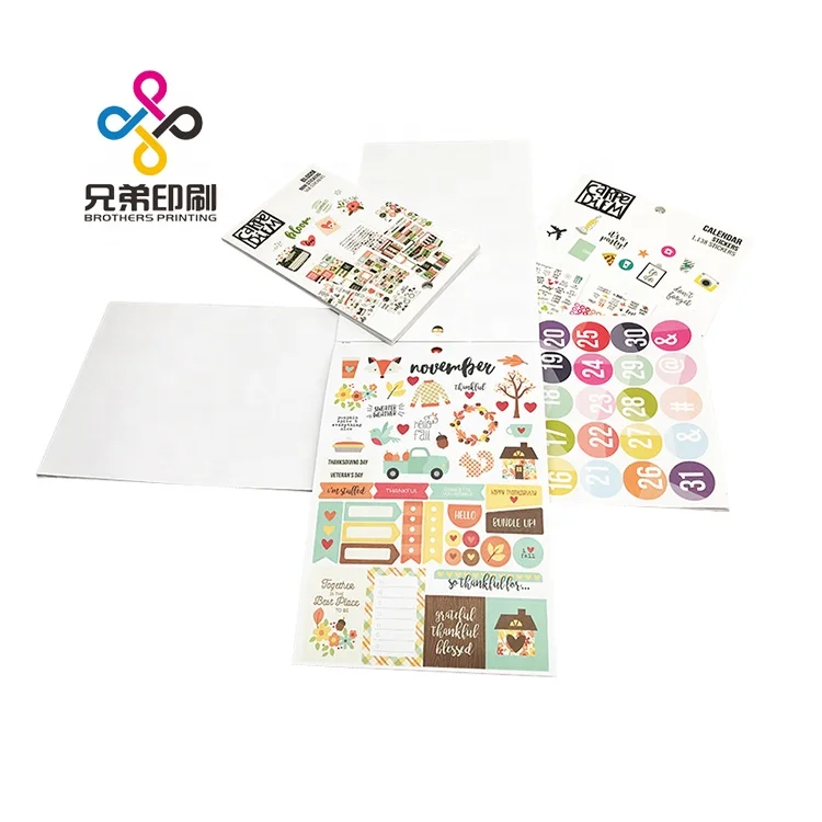 
Custom Waterproof Sticker Printing Loli Sticker Photo Album Cartoon Sticker Book Album 