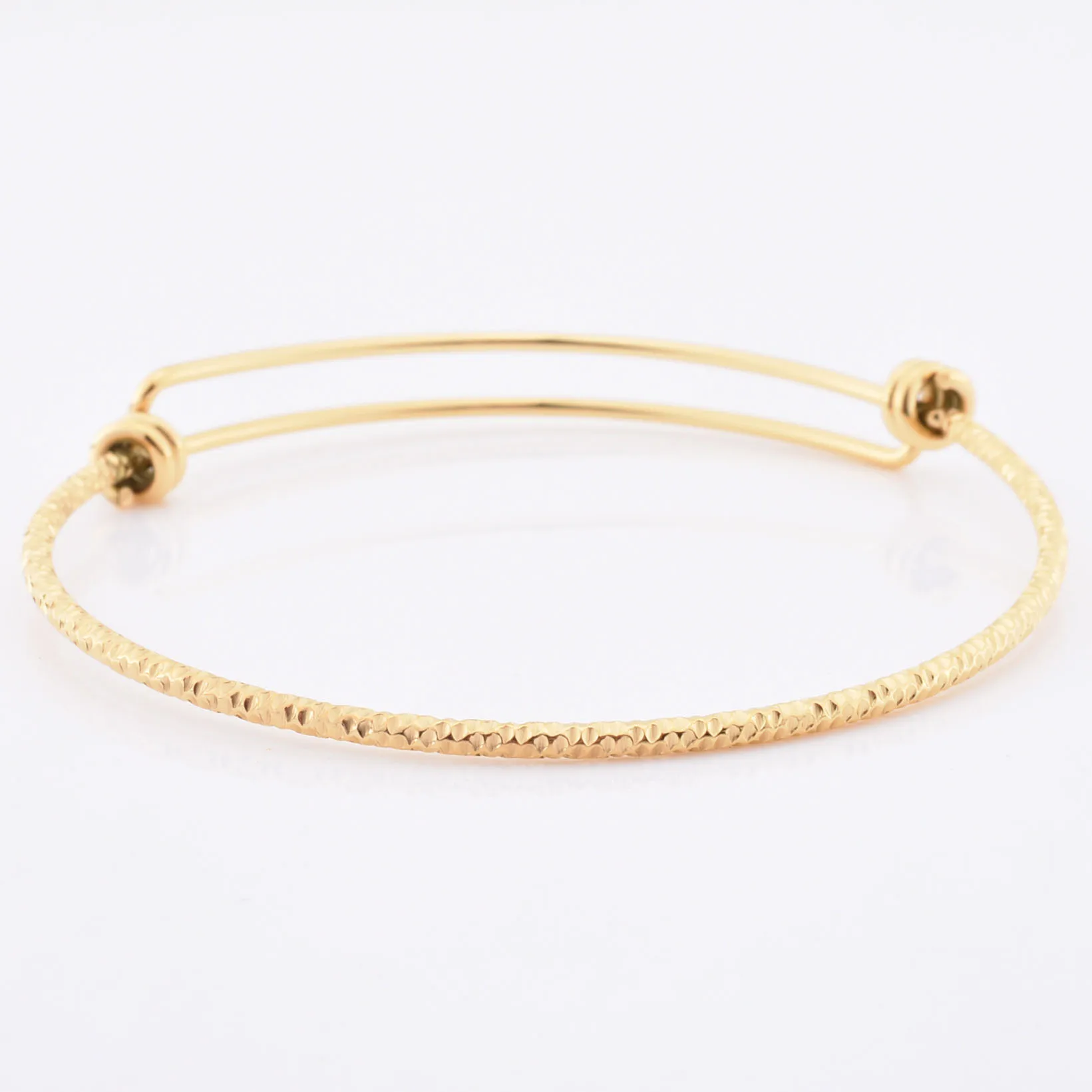 

Yitenong Custom Stainless Steel Adjustable Bangle 18K Gold Bracelet For Women