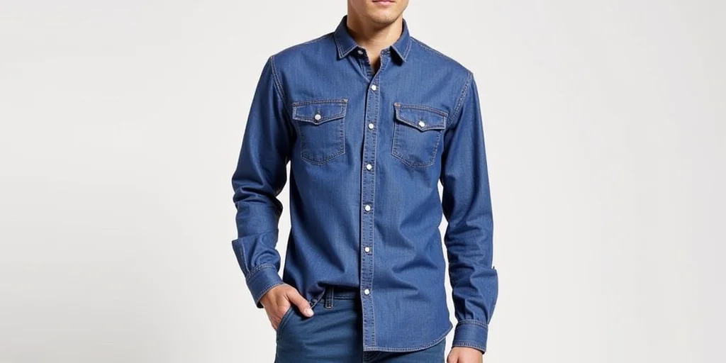 best indigo shirts for dressing up or down The Washed Denim Dress Shirt in Dark Wash Indigo