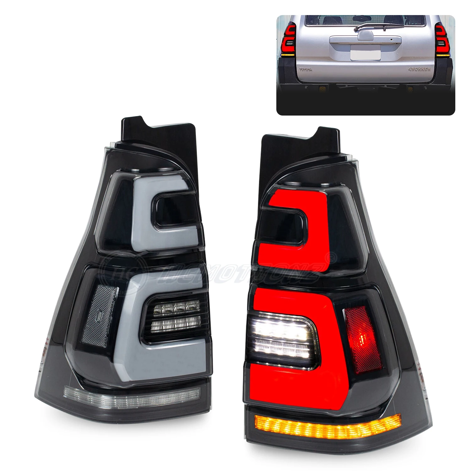 

HCMOTIONZ Factory LED Tail Lights Assembly 4th GEN 2003-2009 Support for US shipments Rear Lamps For Toyota 4Runner