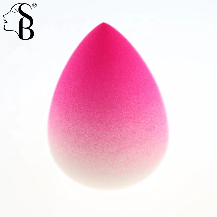 

Latex free polyurethane teardrop pink white gradient makeup sponge blending esponja de maquillaje, Pink to white