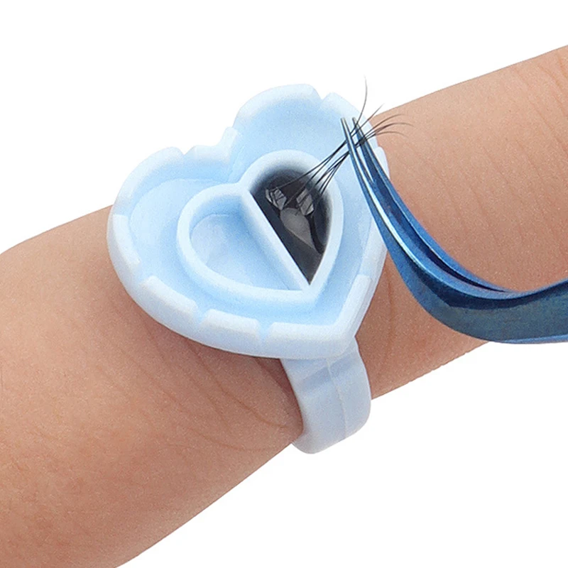 

Tattoo Sponge Ring Cup Plastic Black Ink Cup Disposable Permanent Makeup Ring Cup, Pink blue white