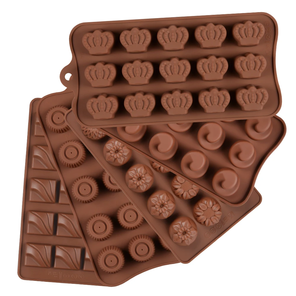 

Wholesale multi-pattern nonstick 3d baking tools silicone resin wax mold candle chocolate cake silicon molds