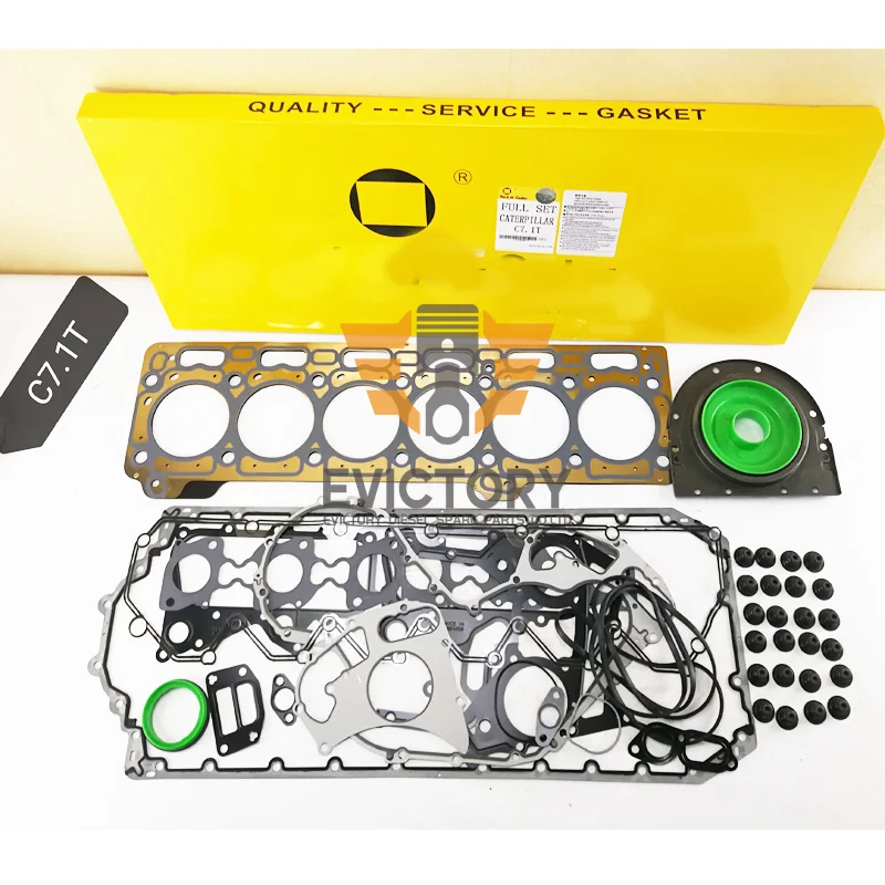 

Direct injection type C7.1 C7 overhauling cylinder head gasket kit for Caterpillar 329D 320D2 excavator