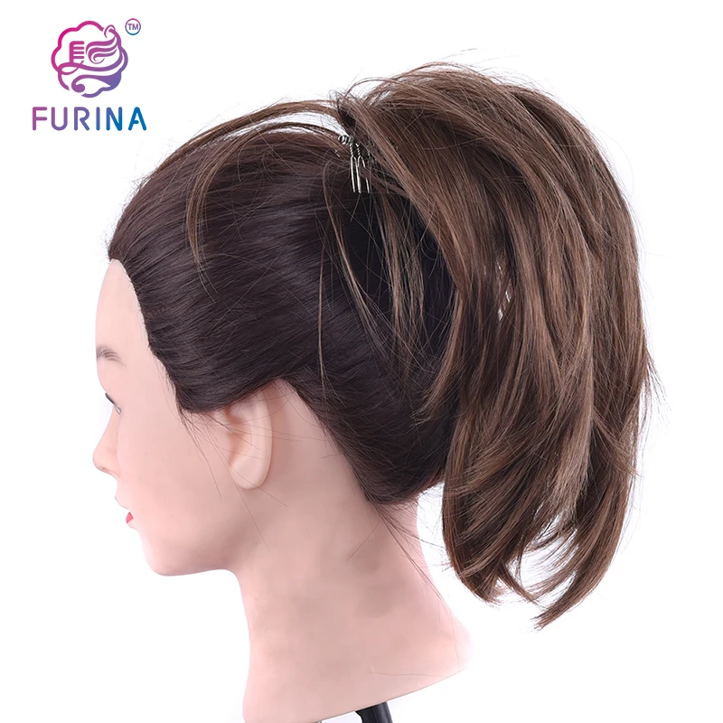 

New fashion kinky ponytail drawstring clip on hair extensions, Pure colors/ombre color/ customized colors