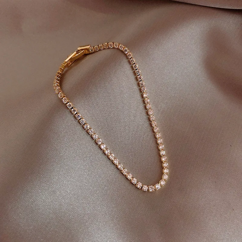 

Zircon bracelet girlfriend bracelet INS Simple manual design