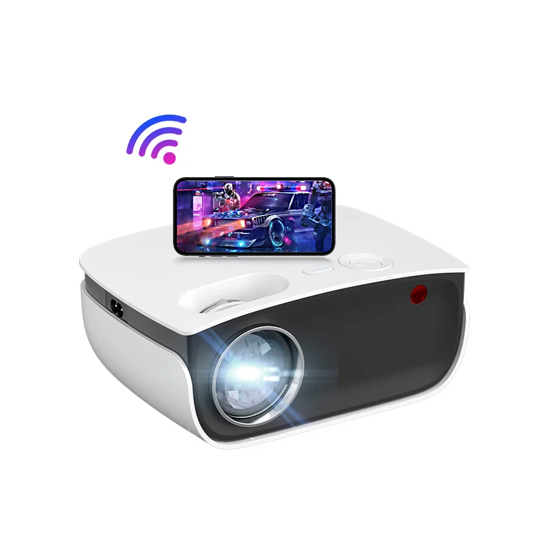 

Dlp Smart Pocket Size Projector With Battery Speaker Built In3000 Lumens Portable Short Throw Home Cinema Beamer Mini Projector