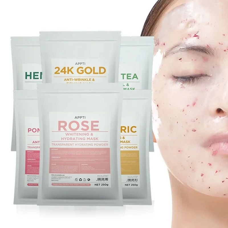 

Factory Wholesale Beauty Salon 250g Collagen Rose Petal SPA Jelly DIY Facial Anti-Aging Hydrojelly Mask Powder Face Mask