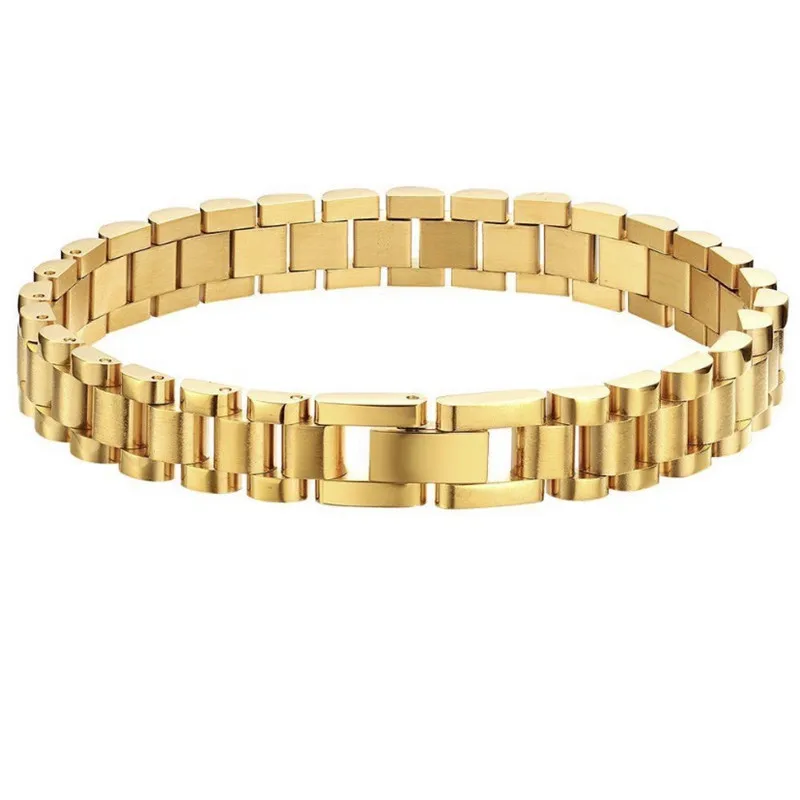 

2021 Women High End 18K Gold Plated Bracelets Stainless Steel Chain Link Bracelet