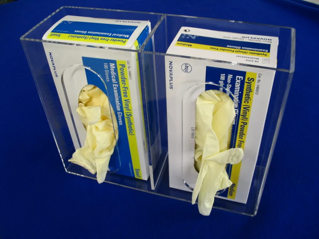 Vonvik Different Size Clear Acrylic Glove Box Holder For Hospital Glove