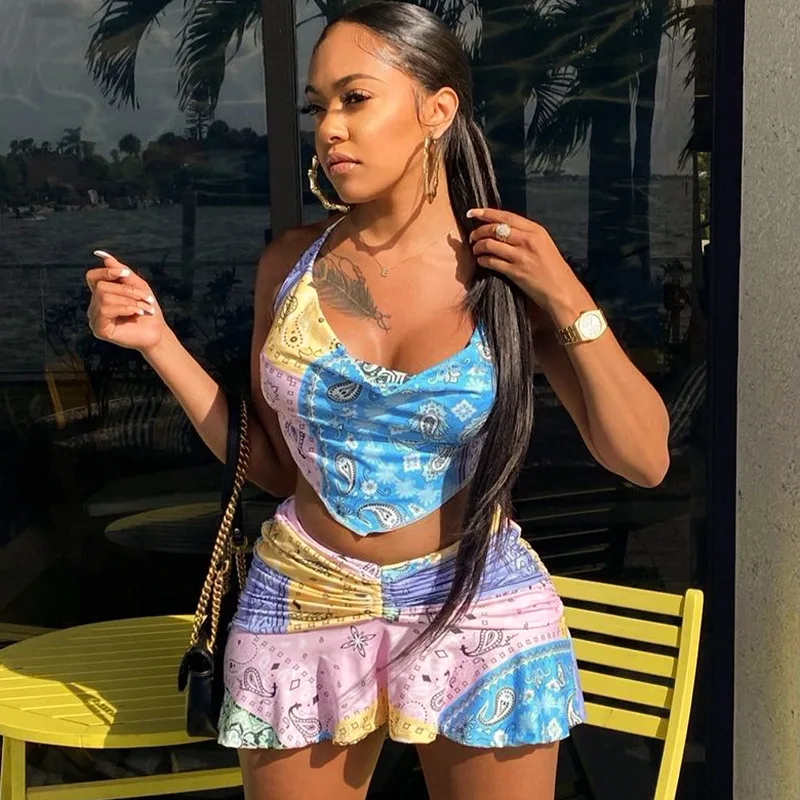 

FS4162A 2021 new trending 2 piece set women summer clothes