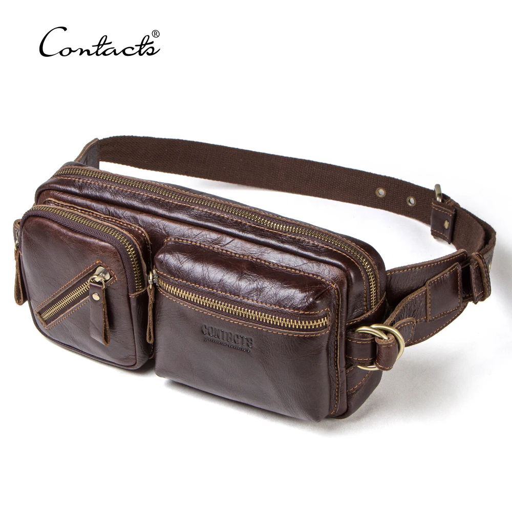 

Contact's China Supplier Fashion Custom Blank Waterproof Sling Bag Shoulder Cross Body Genuine Leather Belt Men Chest Bag, Coffee or customized color