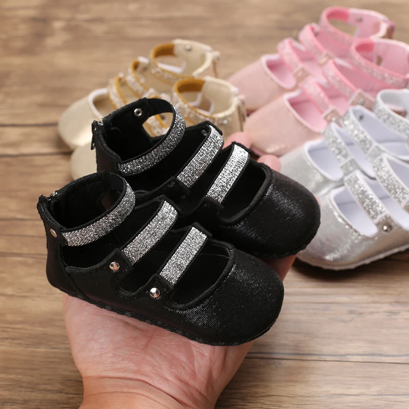 

Baby shoes soft sole slip-proof 0-1 year old princess shoes baby toddler shoes, Pink