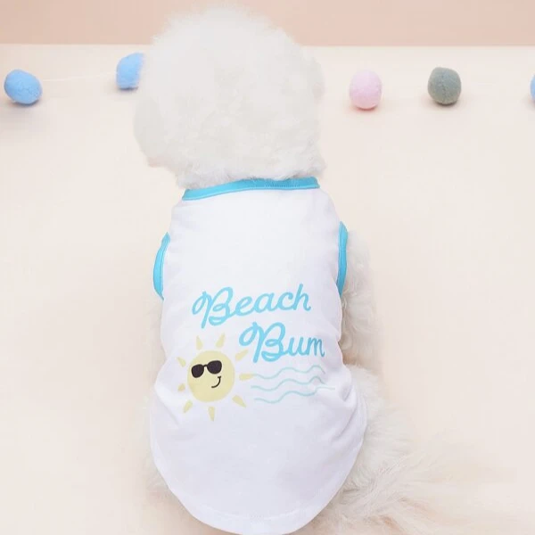 

Sun Print Pet Tank Pet Shirt outdoor dog clothing rabbit pet clothes