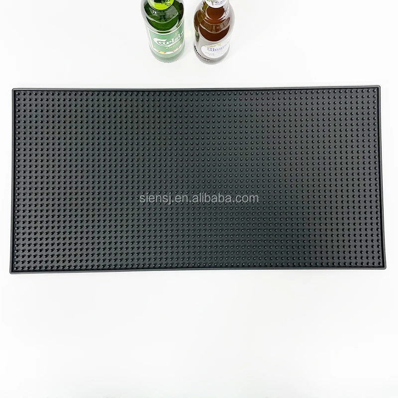 

Amazon Hot Seller Hot Selling  Cheap Tamper Mat Bar Counter Mat Beer Spill PVC Custom Large Size Rubber Bar Mat, Customized color