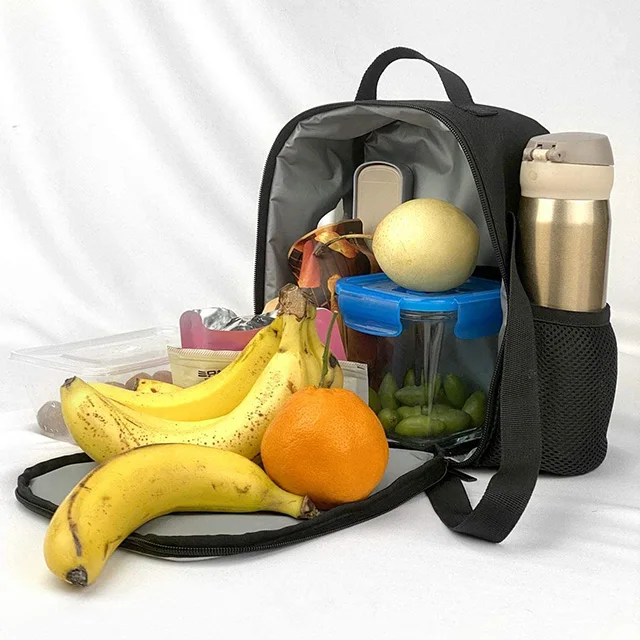 Reusable Thermal Tote Lunch Box with Pocket Personalized Tote Bag for Outdoor