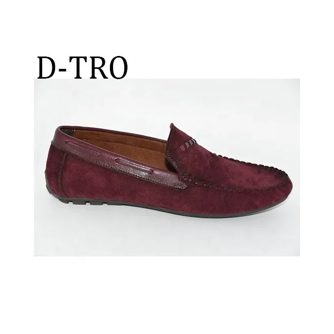 

Wholesale Light Weight Soft Moccasin Driving Casual Soft PU Loafer Shoes For Men, Blue /maroon