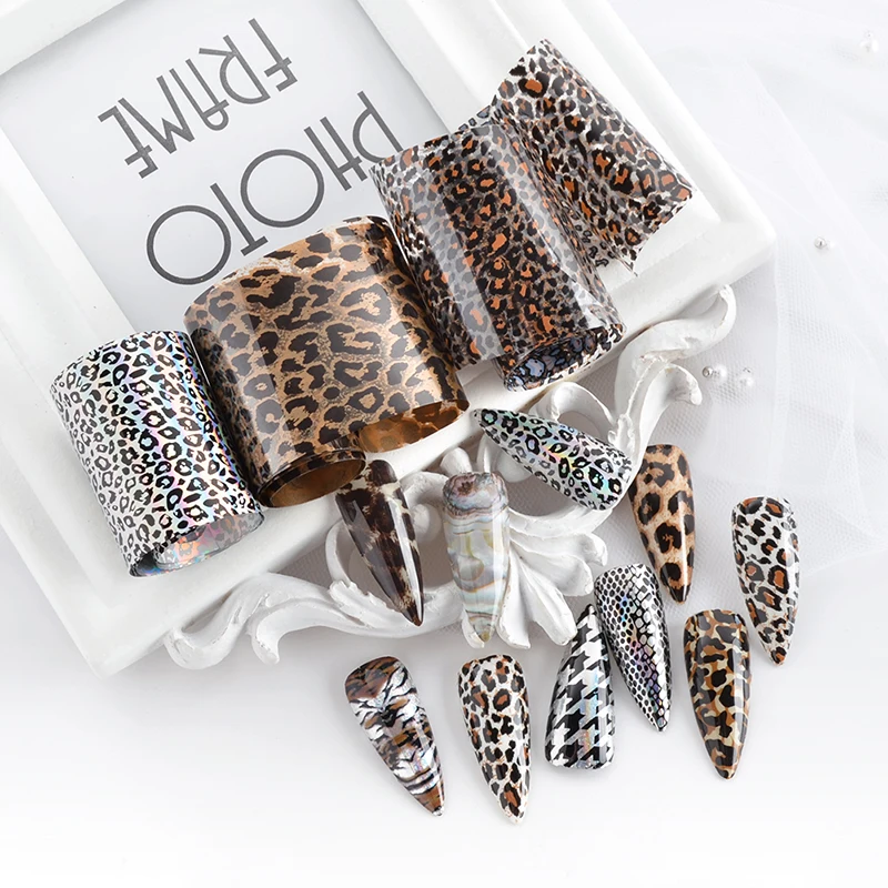 

Fashion Style Foil Transfer Sticker Roll Brand Logo Designer Nail Art Design