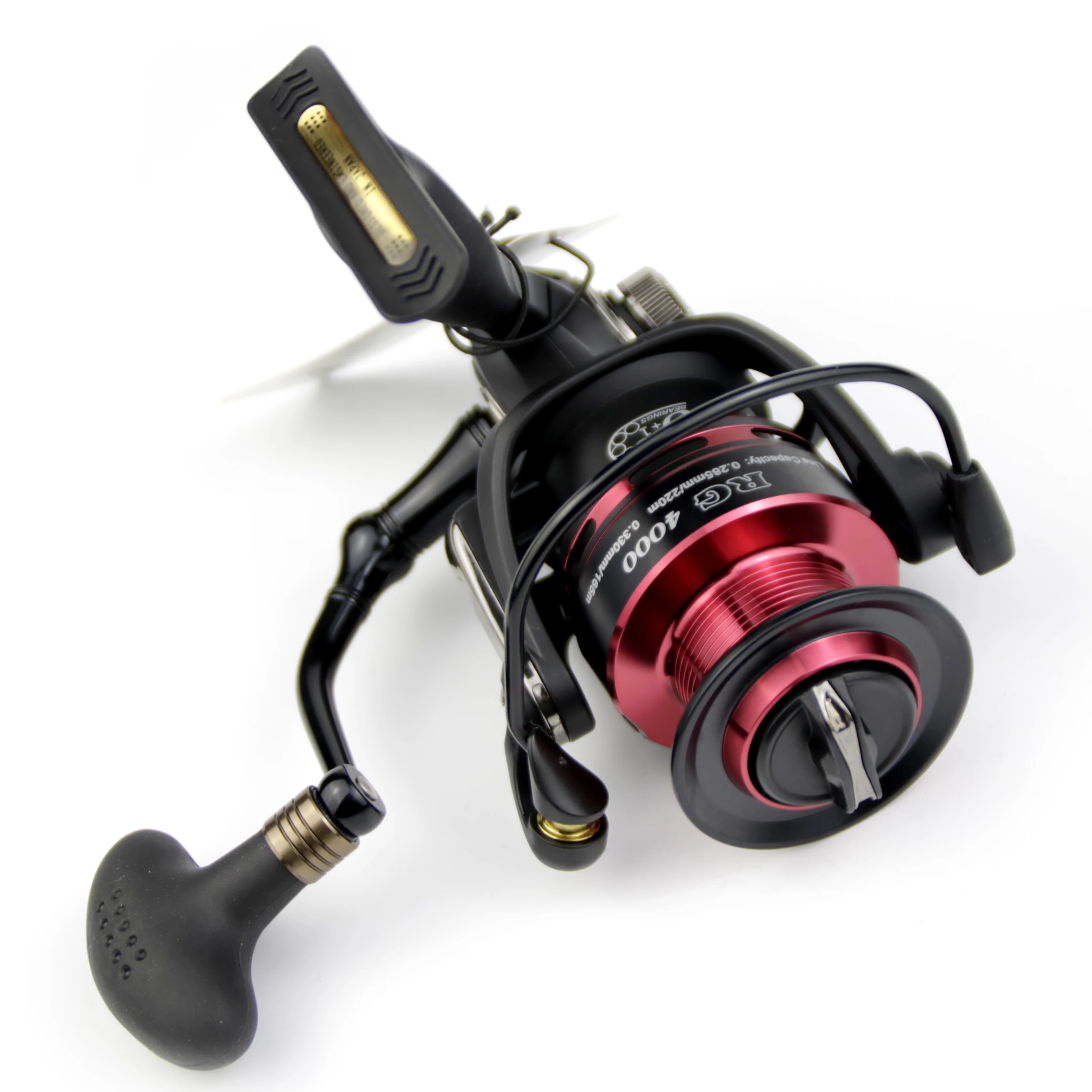 

Ryobi Smap Light Fishing Reel Metal Spool 6+1BB Gear Ratio5.0:1Max Drag 10Kg Waterproof Spinning Reel For Bass Pike Fishing Gear, Black+red