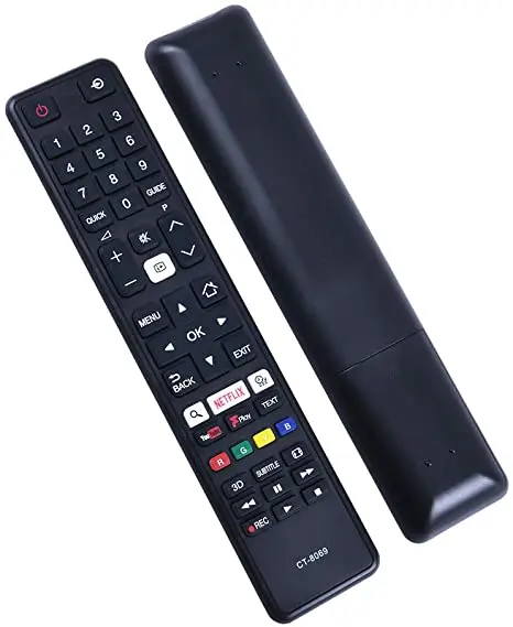 

universal remote tv For TOSHIBA CT-8069 remote controller Led Lcd smart tv Fernbedienung in stock, Black
