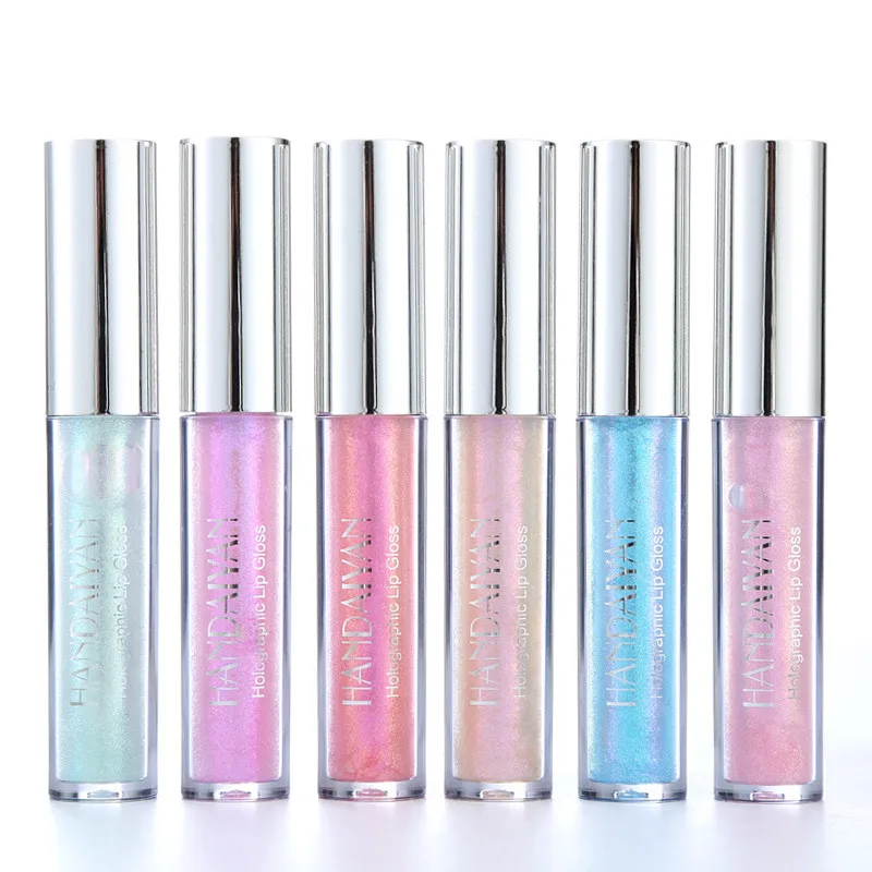 

lip gloss base holographic lip gloss lip plumper gloss, Muliti-color