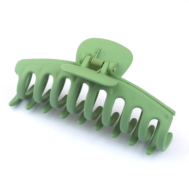 

12pcs big claw hair clip set Popular new solid color hair clip large ponytail hair clip for ladies girls