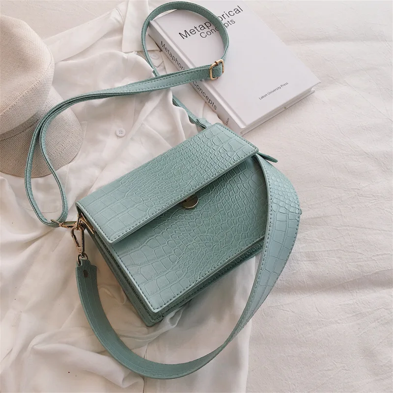 

sh11059a Fashion style korean bag wide strap shoulder bags for women 2021