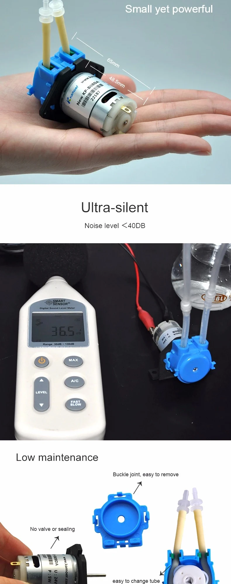 Kamoer Nkp Custom Mini Selfpriming Silicone Tubing Raspberry Pi