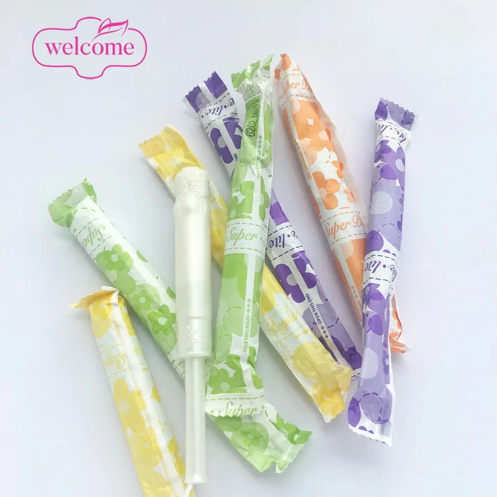 

Private Label GOTS Certified Organic Tampons Comfort Silk Touch Feminine Hygiene Tampon Wrapper