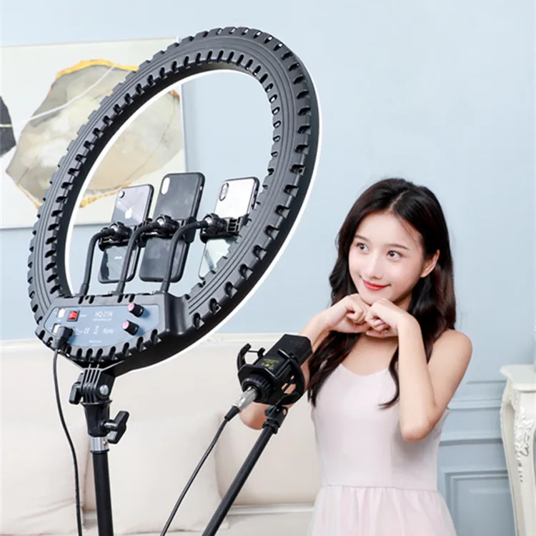

HQ-21N ringlight live broadcast streaming beauty photography makeup led  ring light
