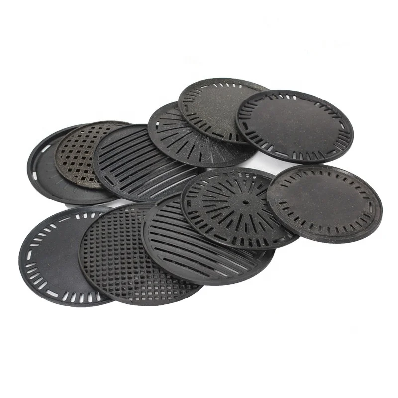 Wholesale Commercial Korean BBQ Round Nonstick Metal Grill Pan & Griddle for Tabletop Use
