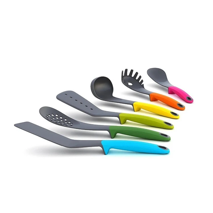 

Heat Resistant Non-Stick 6Pcs Nylon utensils Kitchen Cooking Tools Multi-Colored utensils set