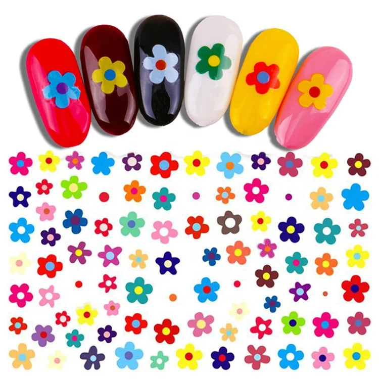 

Nail Sticker Kim Hyuna Style Nail Decal Small Fresh Flower Spring and Summer Design