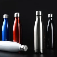 

Eco friendly double wall cola shaped metal insulated stainless steel water bottle