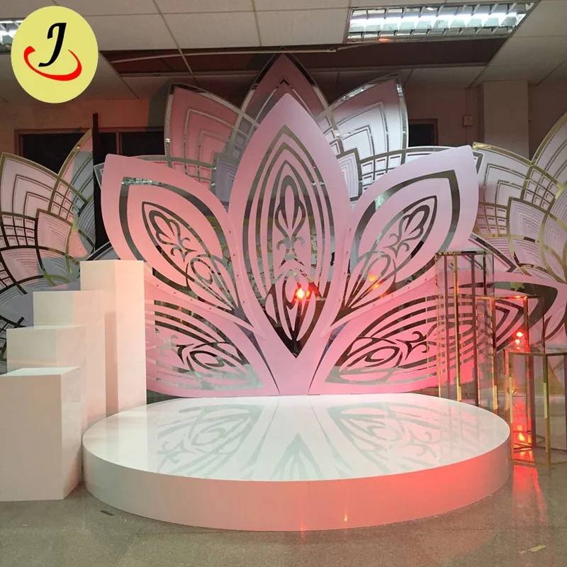 
Special Design Pattern Golden TROVAL Wedding Backdrop for Wedding Event Decoration 