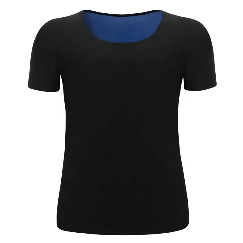 

Sauna Shirt Sweat Body Shapers Men's Athletic Tee Short Sleeve Compression T-Shirt Performance Baselayer Workout Shirt