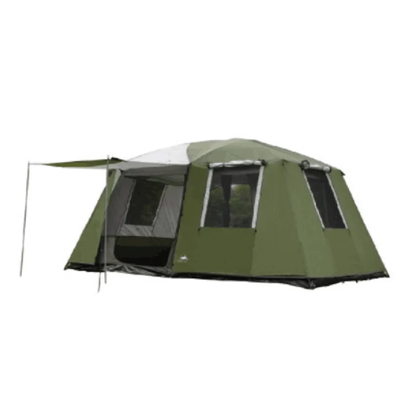 

Factory wholesale Large Space 460*305*H210cm 2 rooms waterproof Canvas Big Family Outdoor Camping Tents For 6 7 8 persons
