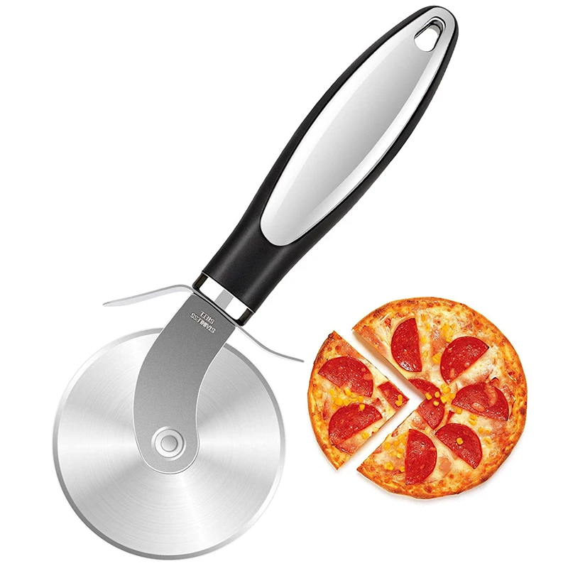 

Wholesale Premium Easy To Clean And Cut Pizza Wheel Sharp Stainless Steel Kitchen Large Wheel Pizza Cutter Slicer