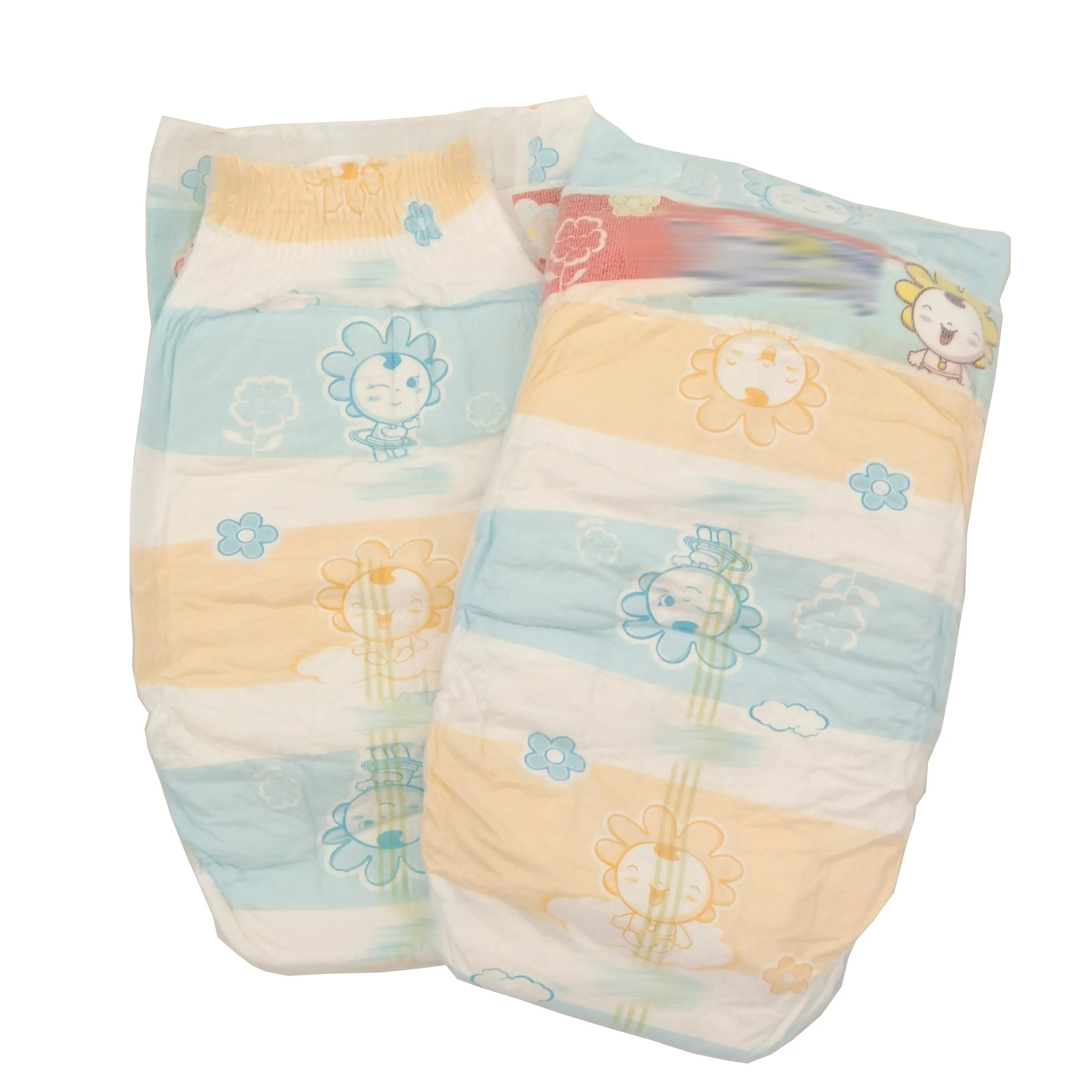 

Manufacture very cheap wholesale grade b baby diaper disposable rejected diaper for baby disposable diaper L XL in bales, Printed color