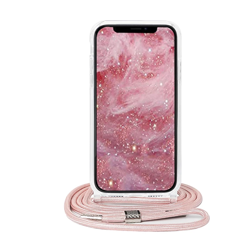 

Gift Idea Stylish Crossbody Lanyard Strap Cord Chain Necklace Phone Case For IPhone 12 11 Pro Max X Xr Xs Max 6 7 8