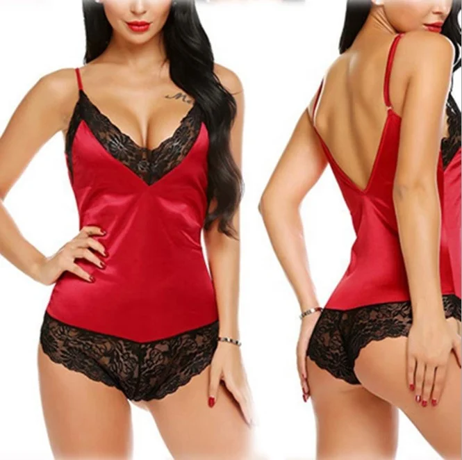 

sfy76 Women Sleeveless sexy lace Lingerie Bodysuit