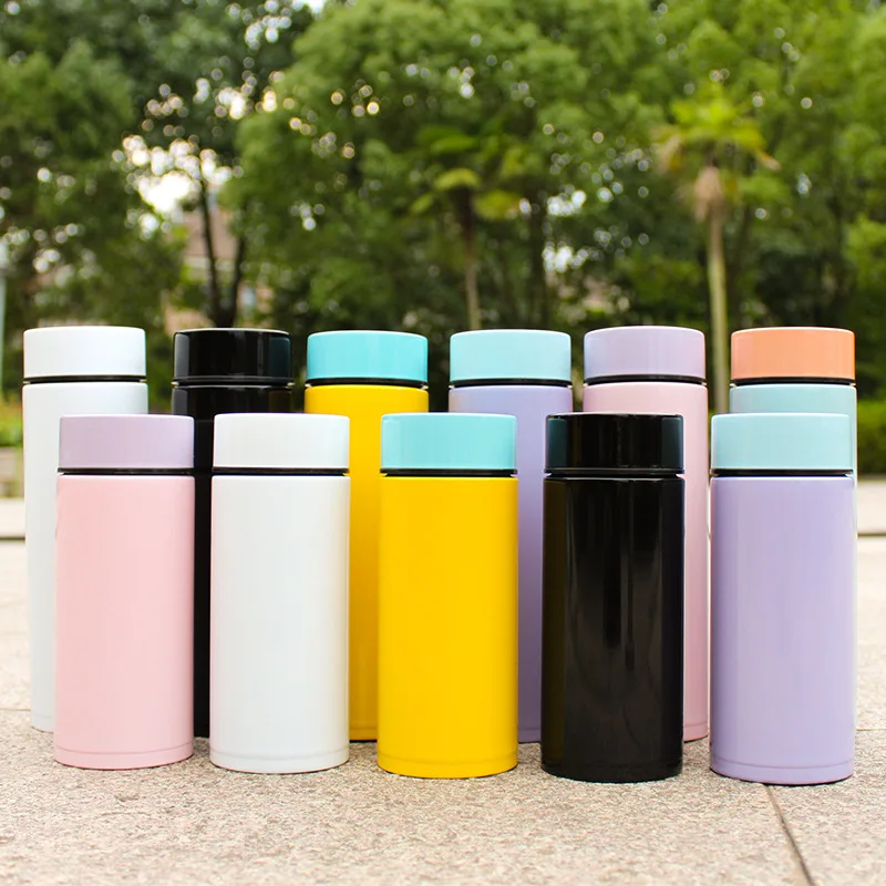 

Mikenda metal Vacuum flask Stainless Steel Bouncing thermos Travel Hot Cup Coffee Tea Insulation mug Straight thermos, Mix