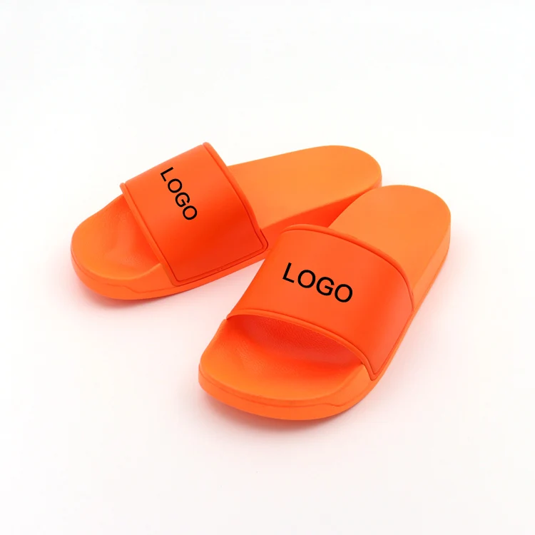 

latest design PVC slippers plain slides wholesale high quality custom slippers with logo, Customized color