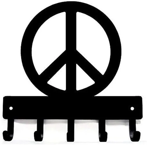 

Yinfa Peace Key Rack Hanger - 6 Inch Wide Metal Wall Art TY2161